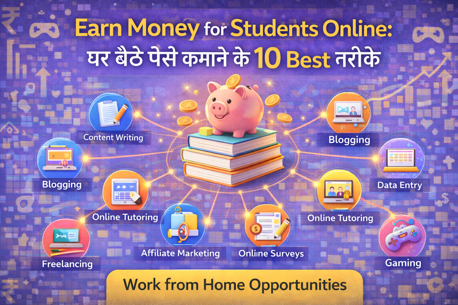 Earn Money for Students Online ghar baithe paise kamane ke 10 best tarike featured image