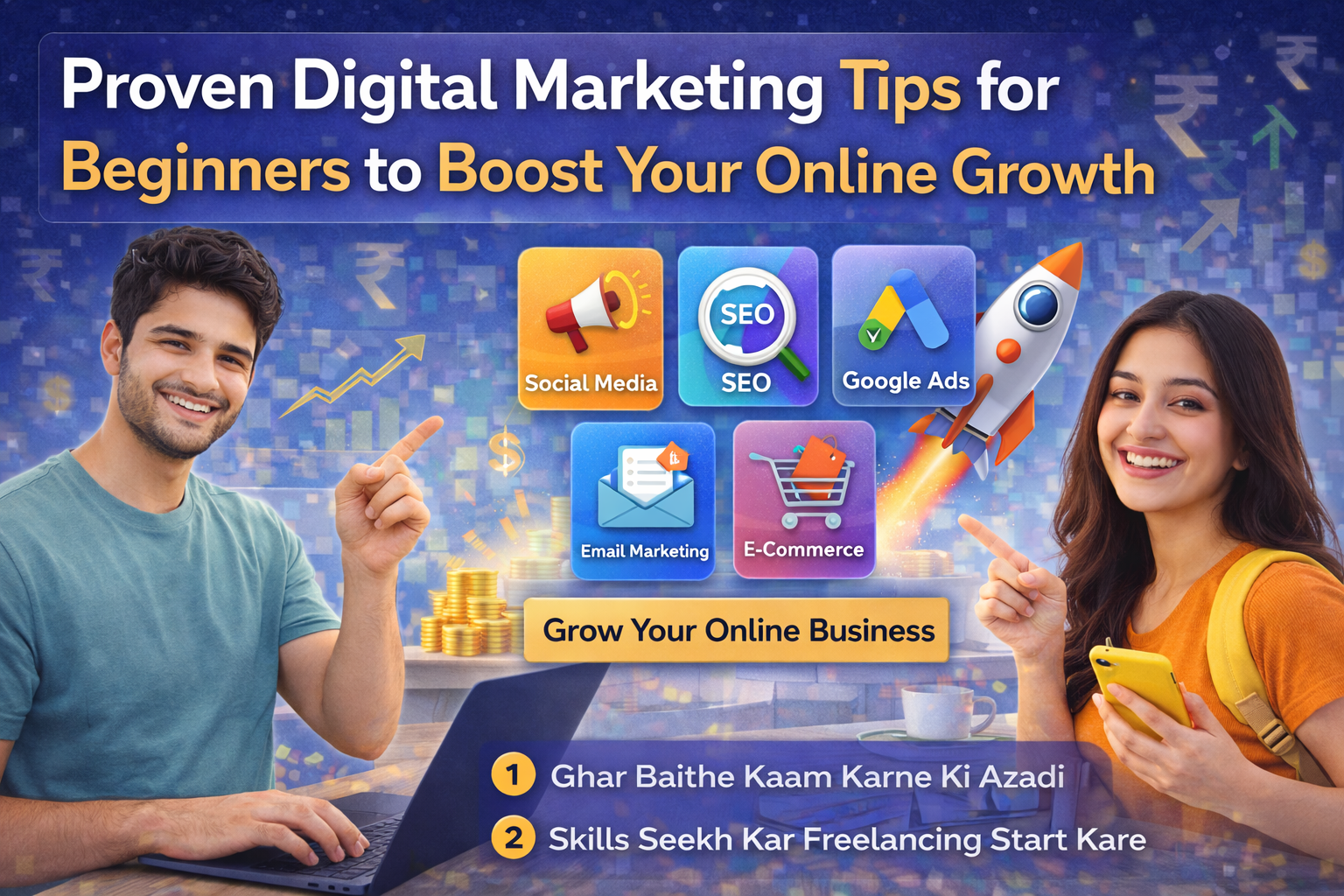 Proven Digital Marketing Tips for Beginners to boost online growth featured image
